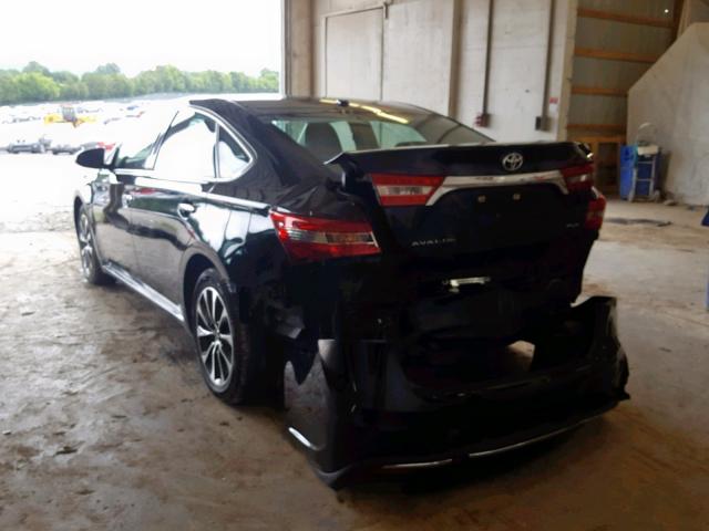 4T1BK1EB8GU199400 - 2016 TOYOTA AVALON XLE BLACK photo 3