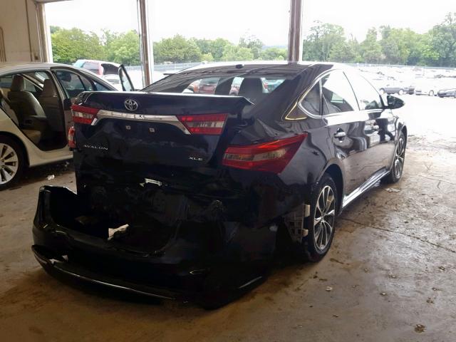 4T1BK1EB8GU199400 - 2016 TOYOTA AVALON XLE BLACK photo 4