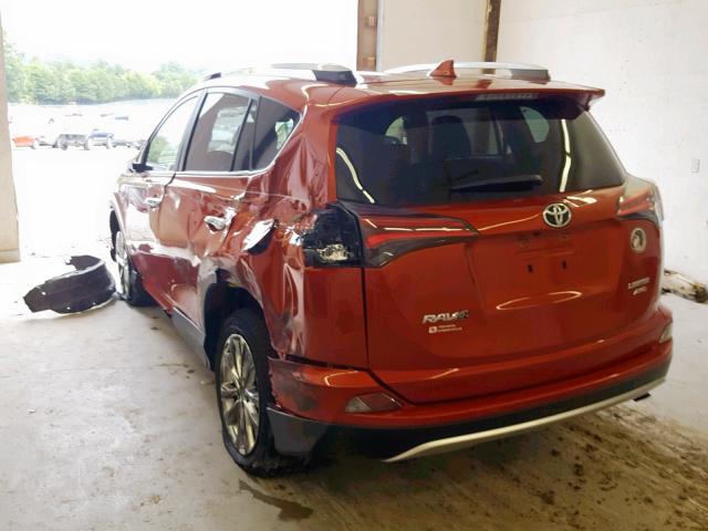 JTMDFREV3GJ074235 - 2016 TOYOTA RAV4 LIMIT ORANGE photo 3