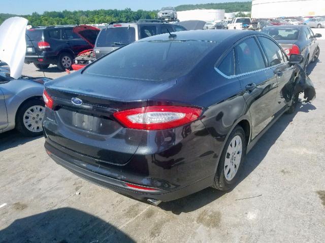 3FA6P0G79ER114410 - 2014 FORD FUSION S BLACK photo 4