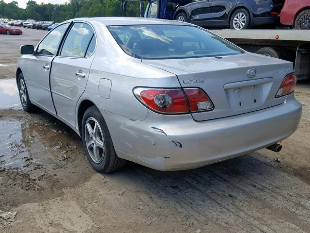 JTHBF30G030121703 - 2003 LEXUS ES 300 SILVER photo 3