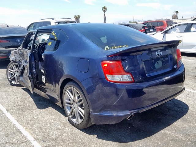 JTKJF5C7XB3019853 - 2011 TOYOTA SCION TC ლურჯი ფოტო 3