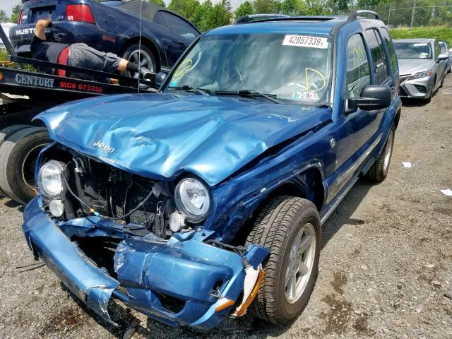 1J4GL58K26W138504 - 2006 JEEP LIBERTY LI BLUE photo 2