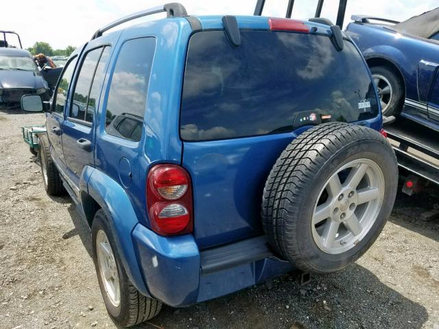 1J4GL58K26W138504 - 2006 JEEP LIBERTY LI BLUE photo 3