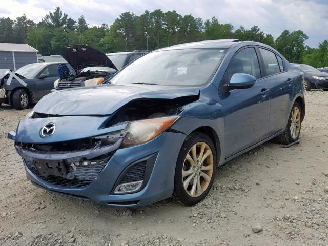 JM1BL1U68B1372221 - 2011 MAZDA 3 S BLUE photo 2