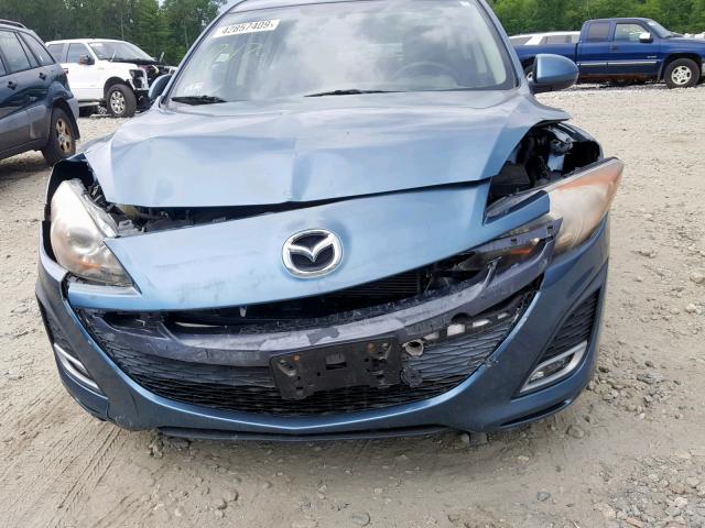 JM1BL1U68B1372221 - 2011 MAZDA 3 S BLUE photo 9