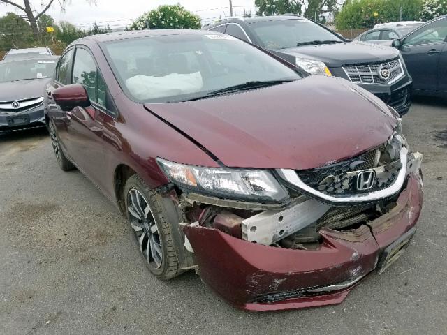 19XFB2F90EE236460 - 2014 HONDA CIVIC EXL 栗色 照片 1