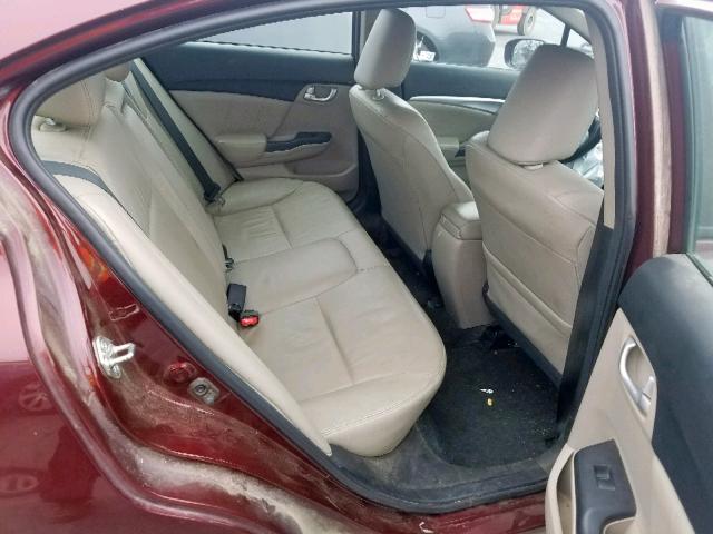 19XFB2F90EE236460 - 2014 HONDA CIVIC EXL 栗色 照片 6