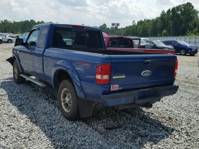 1FTYR44U77PA47847 - 2007 FORD RANGER SUP BLUE photo 3