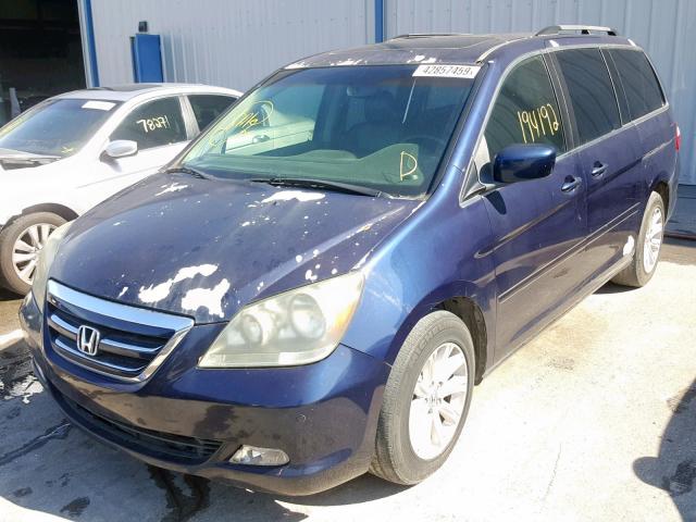 5FNRL38825B062521 - 2005 HONDA ODYSSEY TO BLUE photo 2