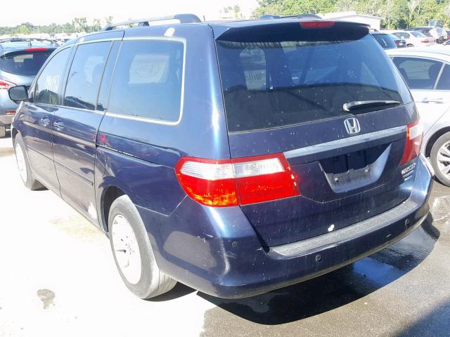 5FNRL38825B062521 - 2005 HONDA ODYSSEY TO BLUE photo 3