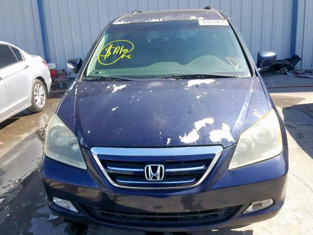 5FNRL38825B062521 - 2005 HONDA ODYSSEY TO BLUE photo 9