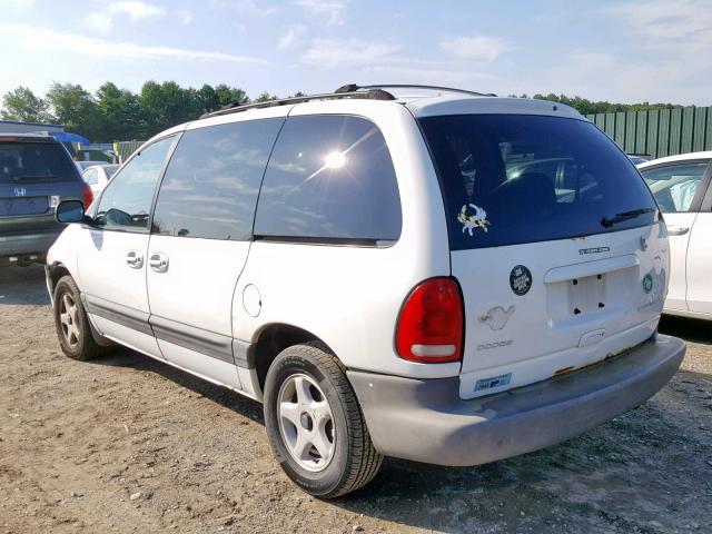 2B4GP45G0XR305342 - 1999 DODGE CARAVAN SE WHITE photo 3