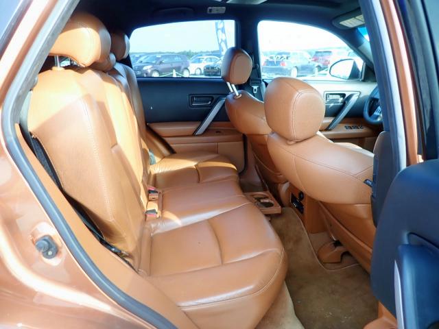 JNRBS08W43X401509 - 2003 INFINITI FX45 ORANGE photo 6