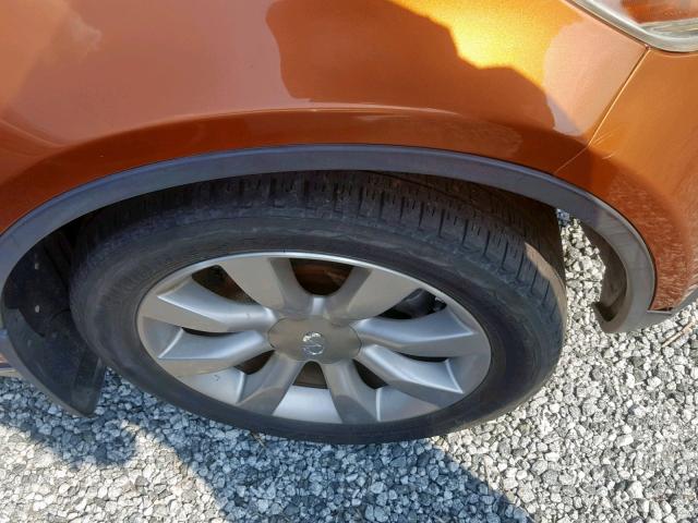 JNRBS08W43X401509 - 2003 INFINITI FX45 ORANGE photo 9