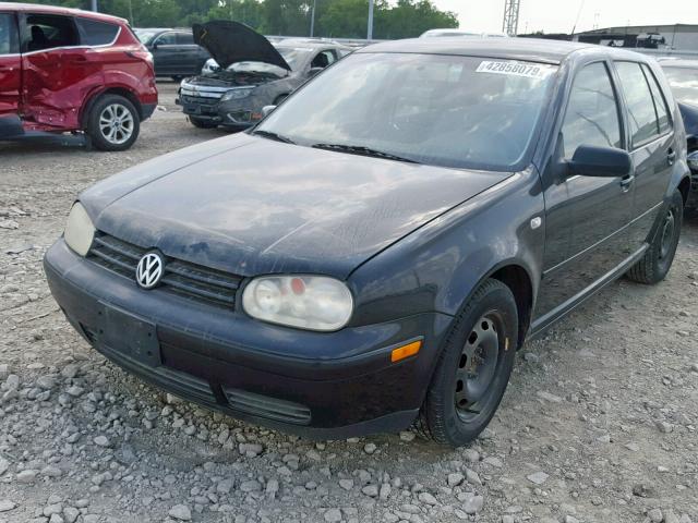 9BWFR61J844027199 - 2004 VOLKSWAGEN GOLF GL TD BLACK photo 2