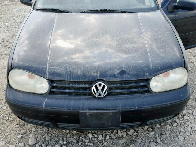 9BWFR61J844027199 - 2004 VOLKSWAGEN GOLF GL TD BLACK photo 7