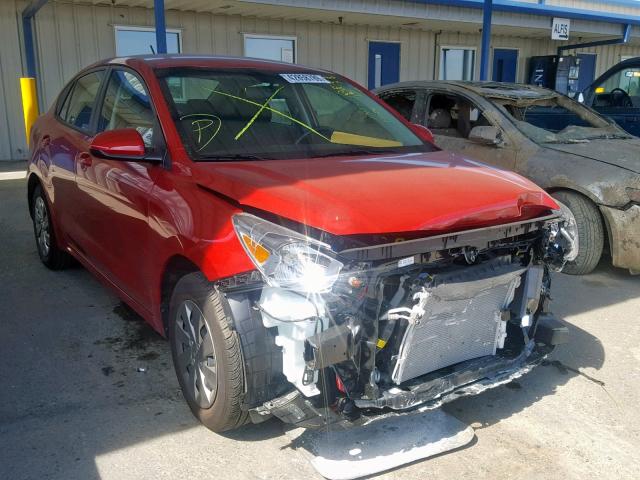 3KPA24AB9KE207731 - 2019 KIA RIO S RED photo 1