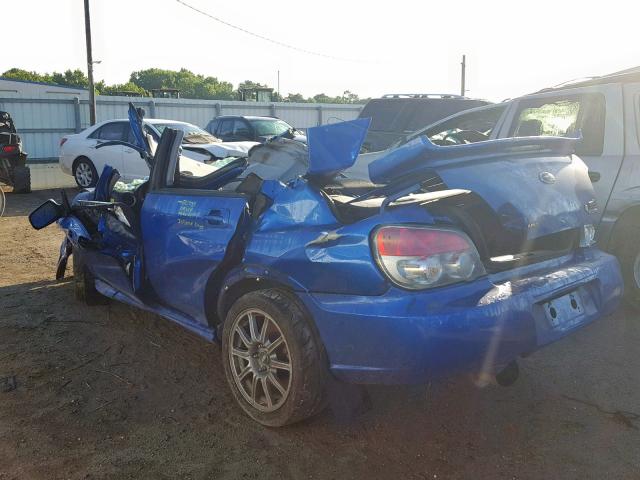 JF1GD706X6L501250 - 2006 SUBARU IMPREZA WR BLUE photo 3