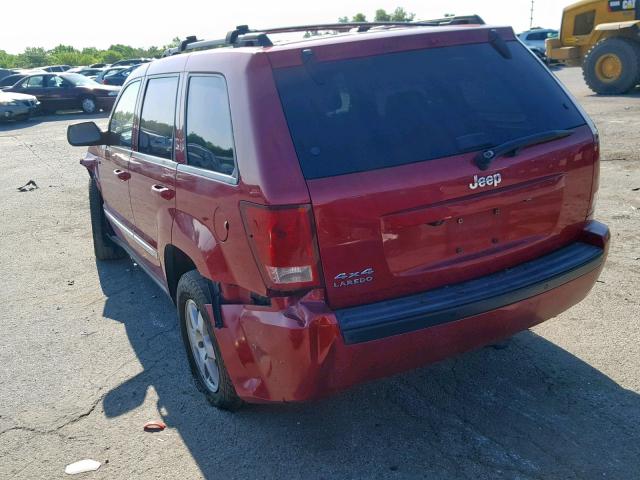 1J4PR4GK2AC121030 - 2010 JEEP GRAND CHER RED photo 3