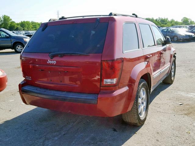 1J4PR4GK2AC121030 - 2010 JEEP GRAND CHER RED photo 4