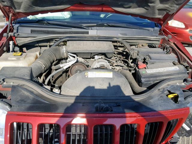 1J4PR4GK2AC121030 - 2010 JEEP GRAND CHER RED photo 7