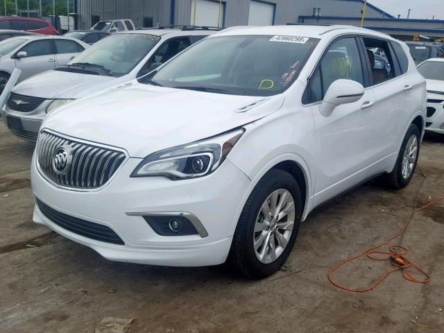 LRBFX1SAXJD007628 - 2018 BUICK ENVISION E WHITE photo 2