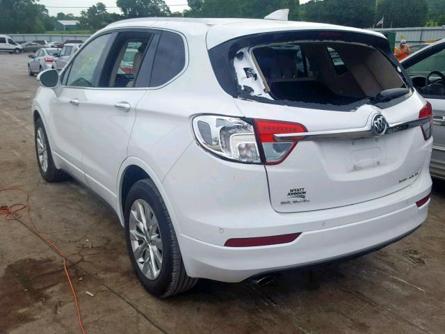 LRBFX1SAXJD007628 - 2018 BUICK ENVISION E WHITE photo 3