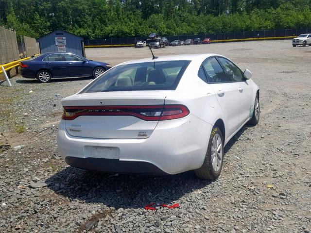 1C3CDFBB1ED742382 - 2014 DODGE DART SXT WHITE photo 4