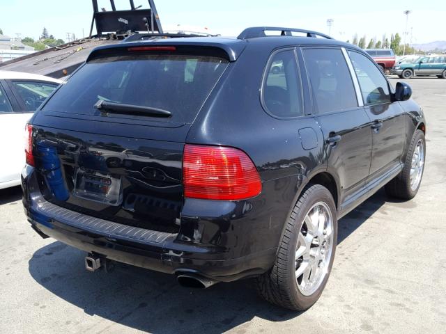 WP1AB29P45LA61396 - 2005 PORSCHE CAYENNE S BLACK photo 4