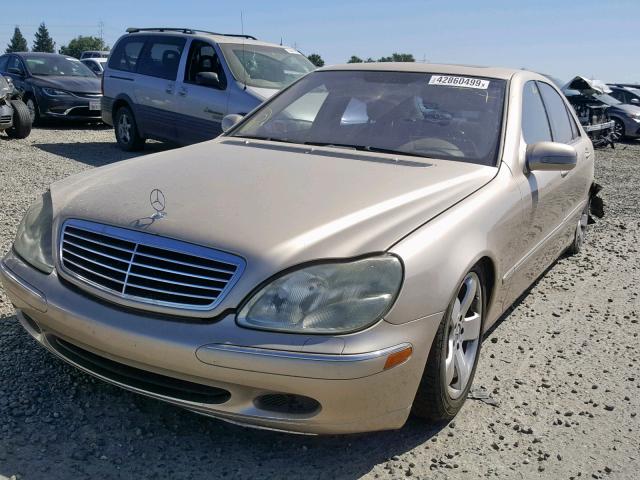 WDBNG75JX2A300443 - 2002 MERCEDES-BENZ S 500 GOLD photo 2