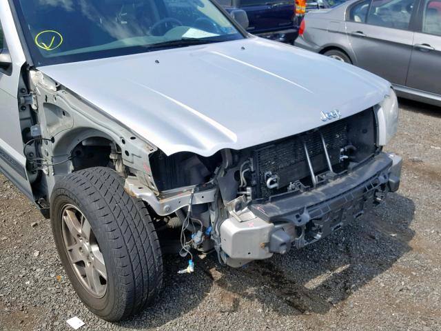 1J4GR48K55C558234 - 2005 JEEP GRAND CHER SILVER photo 9