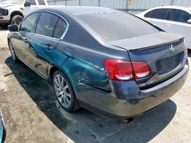 JTHBH96S965000829 - 2006 LEXUS GS 300 GRAY photo 3