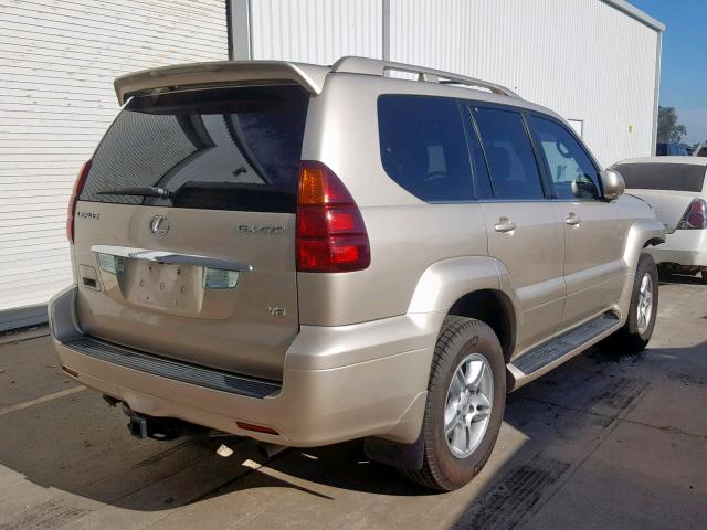 JTJBT20X560124618 - 2006 LEXUS GX 470 GOLD photo 4