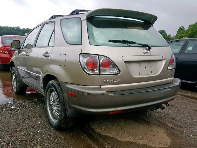 JTJHF10UX20259556 - 2002 LEXUS RX 300 TAN photo 3