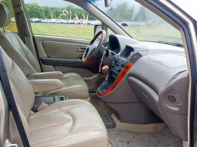 JTJHF10UX20259556 - 2002 LEXUS RX 300 TAN photo 5