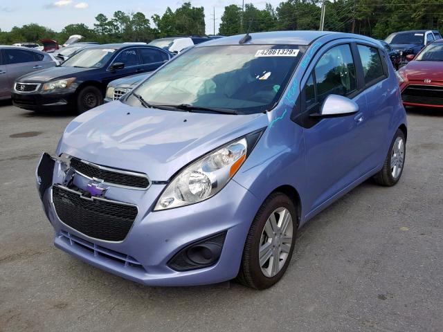 KL8CB6S91EC471014 - 2014 CHEVROLET SPARK LS BLUE photo 2