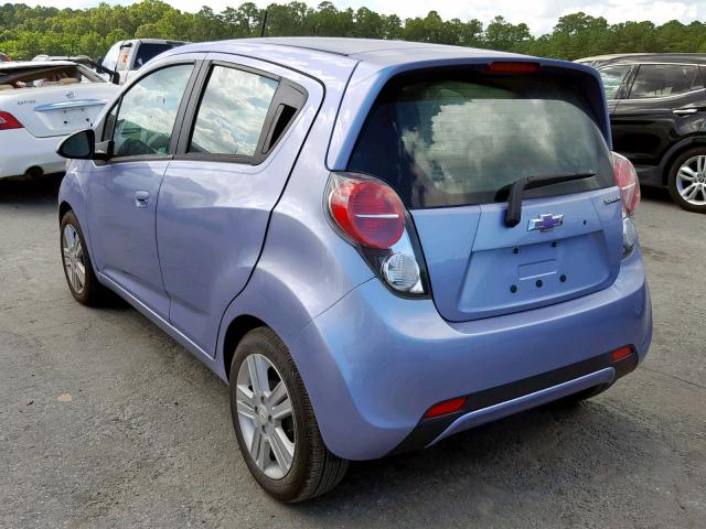 KL8CB6S91EC471014 - 2014 CHEVROLET SPARK LS BLUE photo 3