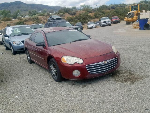 4C3AG42G64E148876 - 2004 CHRYSLER SEBRING LX BURGUNDY photo 1