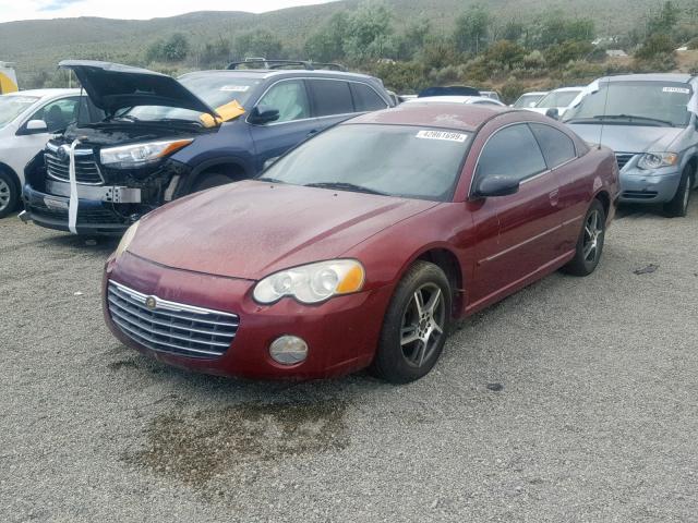 4C3AG42G64E148876 - 2004 CHRYSLER SEBRING LX BURGUNDY photo 2