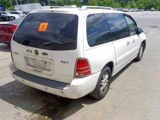 2MRDA22287BJ00250 - 2007 MERCURY MONTEREY L WHITE photo 4