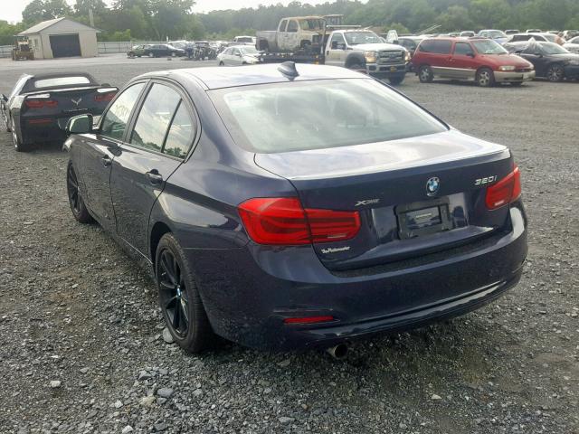 WBA8E5G39HNU43468 - 2017 BMW 320 XI BLUE photo 3