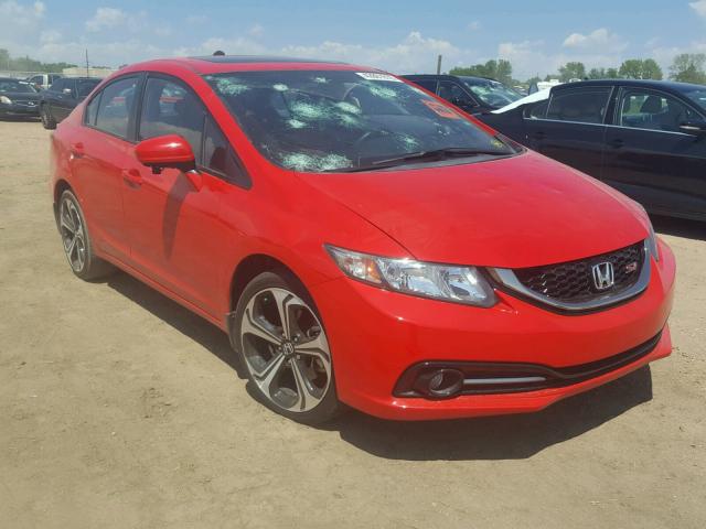 2HGFB6E59FH703078 - 2015 HONDA CIVIC SI RED photo 1