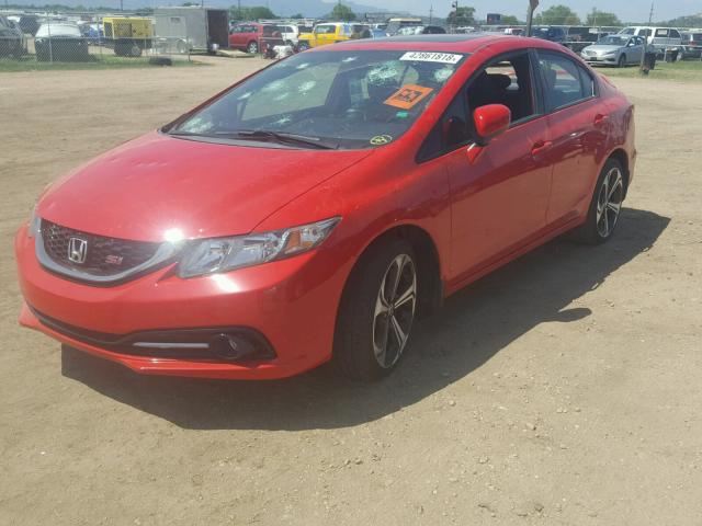 2HGFB6E59FH703078 - 2015 HONDA CIVIC SI RED photo 2