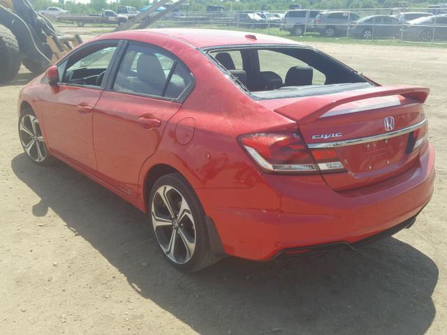 2HGFB6E59FH703078 - 2015 HONDA CIVIC SI RED photo 3