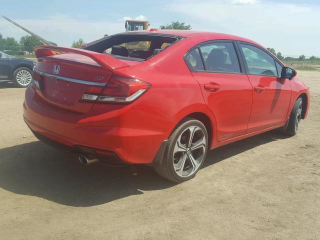 2HGFB6E59FH703078 - 2015 HONDA CIVIC SI RED photo 4