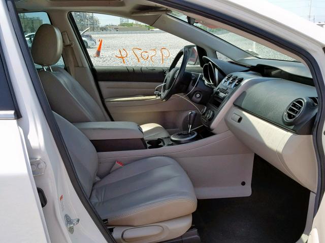 JM3ER2W54A0348354 - 2010 MAZDA CX-7 WHITE photo 5