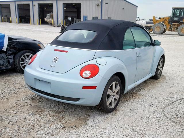 3VWRF31Y36M327569 - 2006 VOLKSWAGEN NEW BEETLE Mavi foto 4