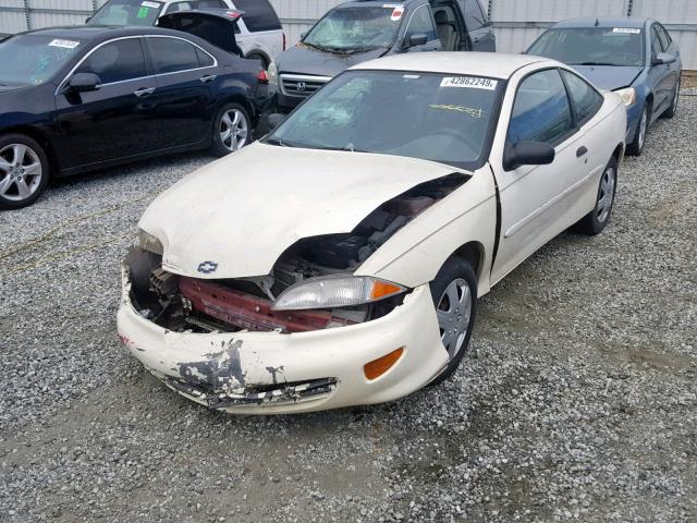 1G1JC1243V7279422 - 1997 CHEVROLET CAVALIER B WHITE photo 2