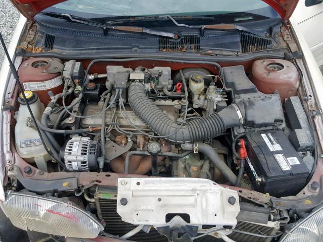 1G1JC1243V7279422 - 1997 CHEVROLET CAVALIER B WHITE photo 7